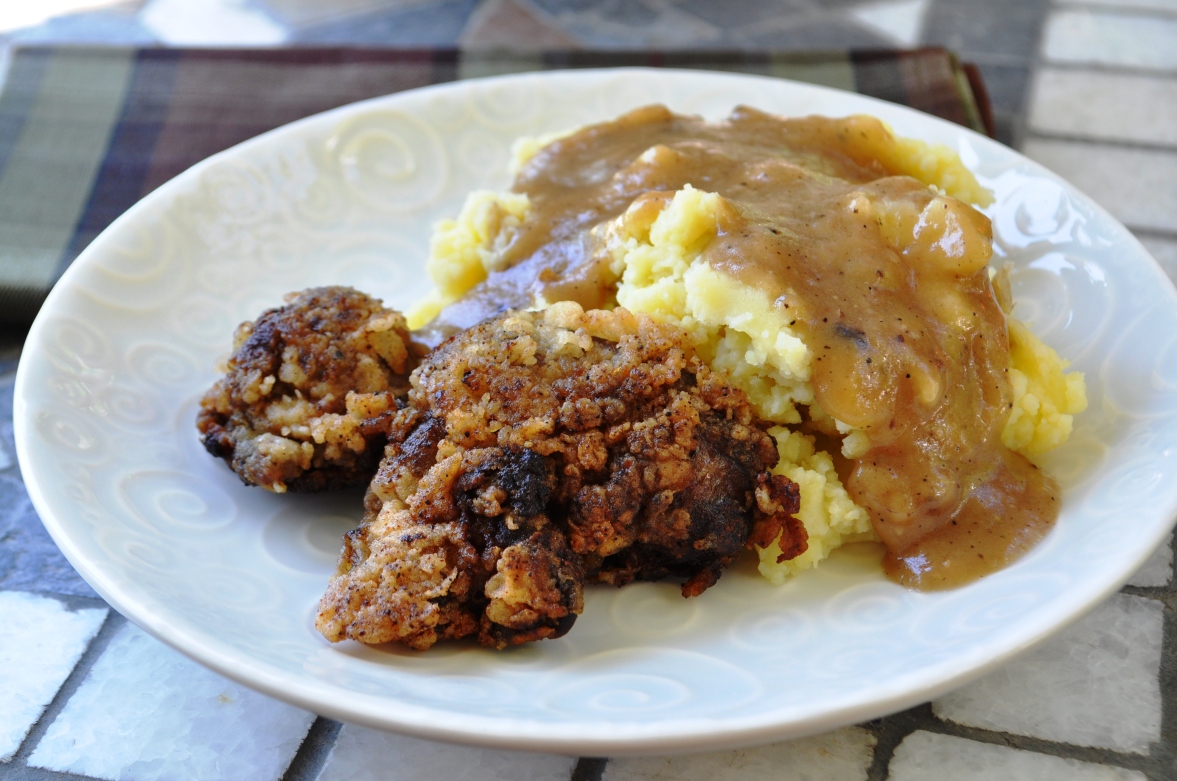 Fried Chicken Livers & Smashed Potatoes with Pan Gravy – gluten free zen